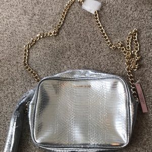 NWT Victoria’s Secret gold chain crossbody purse
